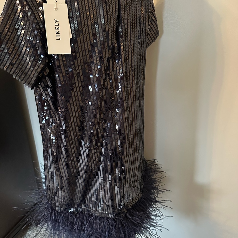 Sequin Navy Blue Dress - Picture 5 of 7